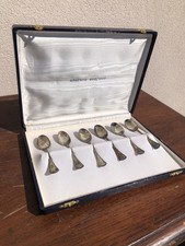 Set 6 Cucchiaini Dolce Argento 800 Con Scatola