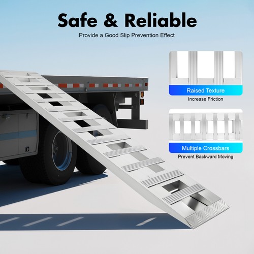 Aluminum trailer ramp - trailer, loading