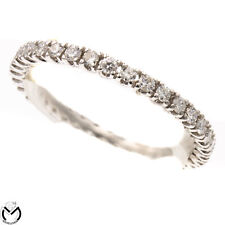 Anello veretta a giro in oro bianco 18 Kt 750 diamanti 0,51 ct -Foress-