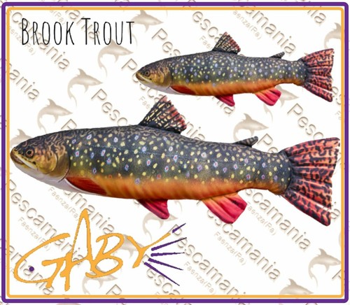 Cuscino imbottito brook trout - cuscino,