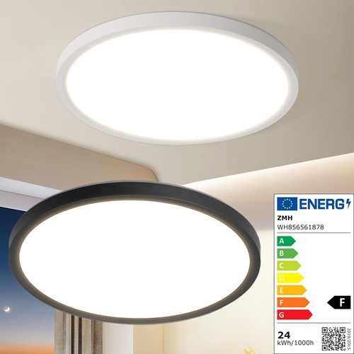 Plafoniera led ip44 24w 3000k - plafoniera,