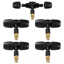 5 Pezzi Ugelli Atomizzatori a Tre Vie per Tubo 8/12 Mm, Ugelli Nebulizzatori Reg