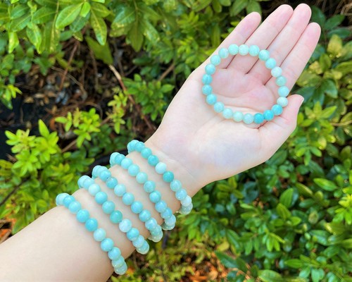 Bracciale perle amazzonite - ,