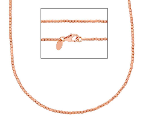 Catena oro rosa - rosa, 750