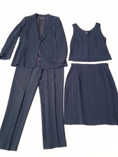 TAILLEUR BLU GESSATO 4 PEZZI