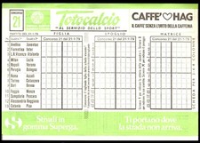 SCHEDINA TOTOCALCIO CONCORSO