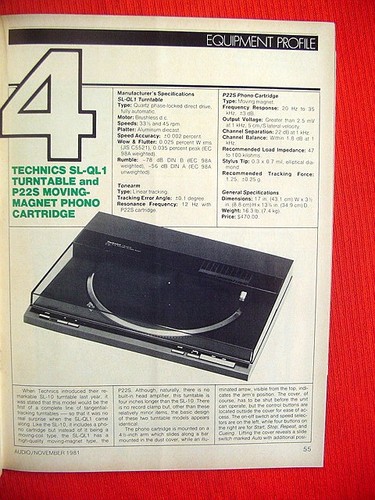 Technics ql1 turntable test - technics, sl-ql1