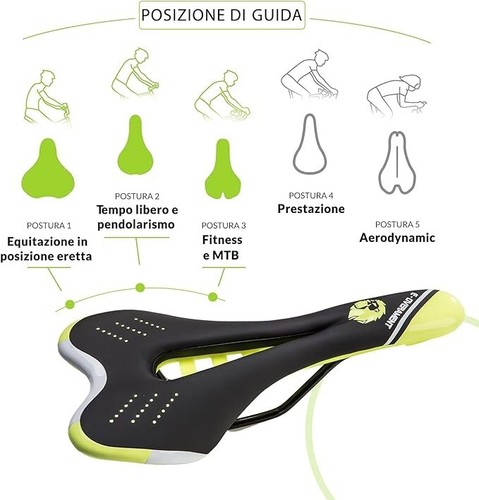Sella sportiva per bici - sportiva, mtb