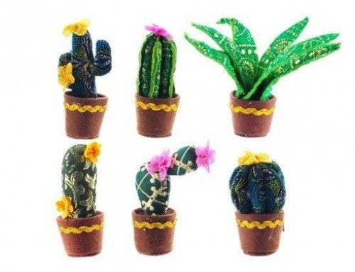 Cactus finto tessuto - cactus,