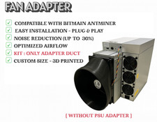 3D Air Duct - FAN ADAPTER Bitmain Antminer – Improved Cooling & Noise Reduction