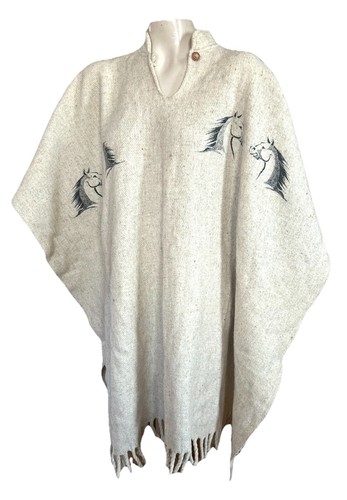 Poncho lana western clint - western,