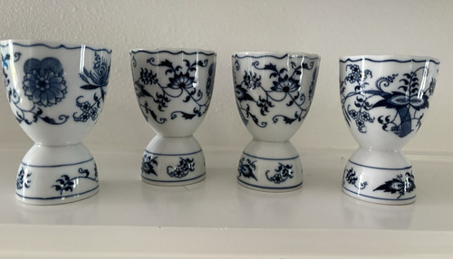 Set portauovo vintage blu - set,