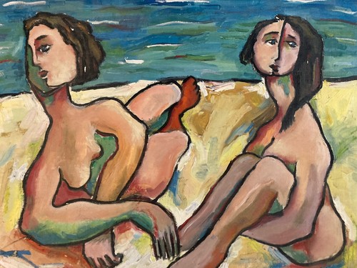 Dipinto donna cartone cubista - donna,