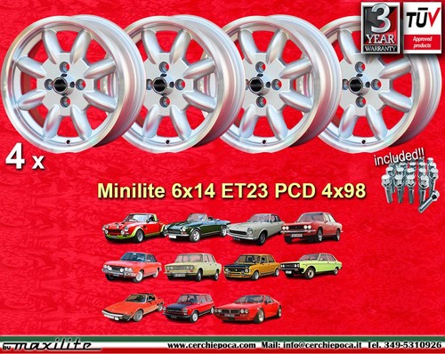 Cerchi bulloni fiat - fiat, minilite