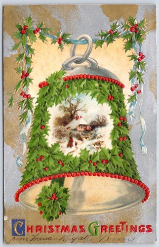 Postcard christmas greetings - christmas,