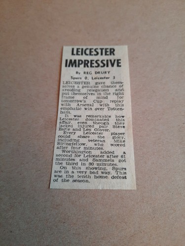 1974 tottenham leicester - tottenham, 0