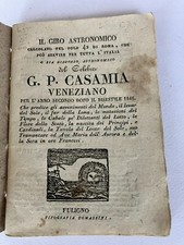 CASAMIA G. P.: IL GIRO ASTRONOMICO.calcolato pel polo 42 di Roma, Fuligno 1845