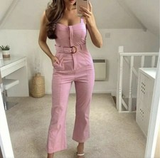 ZARA Pink Bustier-Style Belted