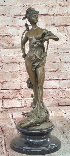 Statua caccia bronzo diana - diana, su