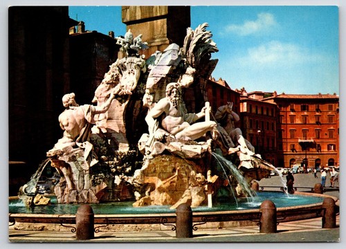 Cartolina italia roma piazza - cartolina,