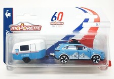Majorette Citroen DS7 E-Tense French Touch Blu + Eriba Puck 1:59 3" in confezione