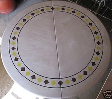 TAVOLO IN FERRO BATTUTO CON