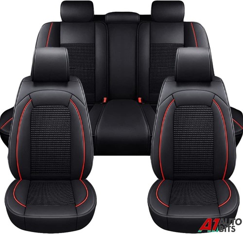 Nero rosso premium ecopelle - nero,