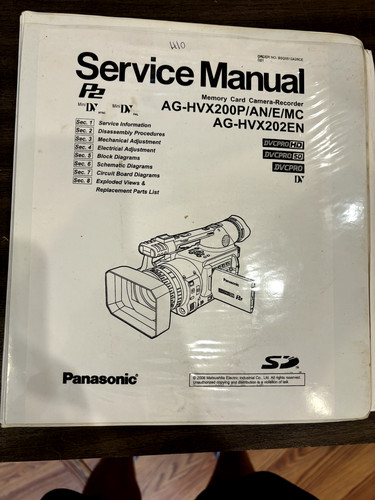 Panasonic hvx200p - panasonic, ag-hvx200p