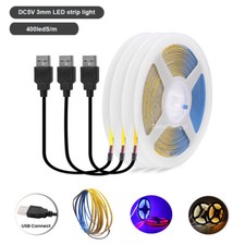 Striscia led cob 3mm luce - 5v,