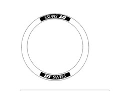 adesivi cerchi bici - 9 adesivi DT SWISS mod.2 -H 4 cm  raggio cerchio 63,5 cm