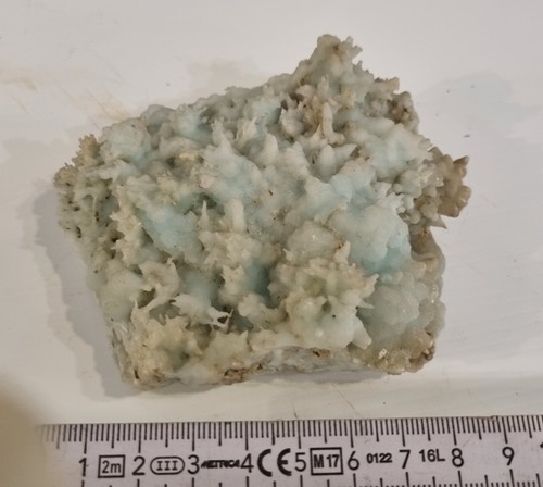 Minerali aragonite azzurra - □,