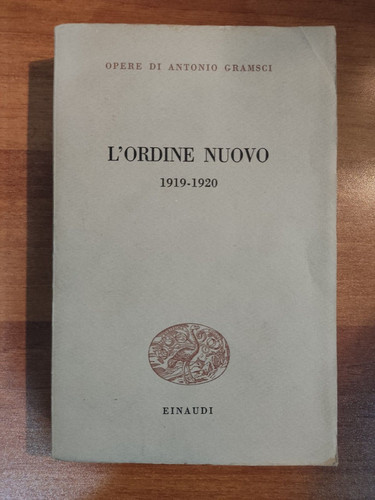 Libro ordine nuovo 1919 - libro, l'ordine