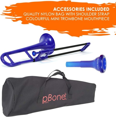 Pbone trombone mini blu - pbone,