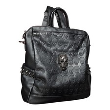 Zaino nero con borchie