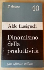 DINAMISMO DELLA PRODUTTIVITÀ Aldo Lusignoli Pan Il Timone 1975
