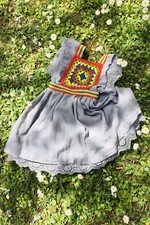 Prendisole Bambina Stile Country-hippy