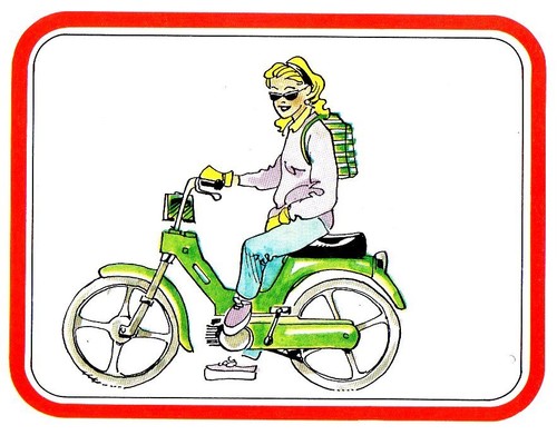 Preppy motorino figurina - in,