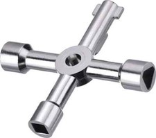 CHIAVE CROCE PER TAVELLINI SPORTELLO CONTATORE CASSETTA ELETTRICA ACQUA GAS ENEL