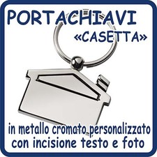 Portachiavi CASETTA in acciaio