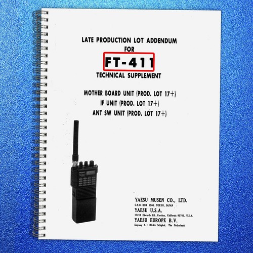 Yaesu 411 service manual - service,