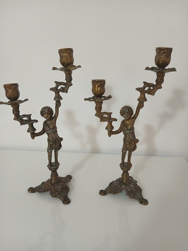 Coppia candelabri vintage - candelabri,