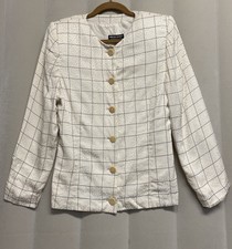 Giacca blazer donna Giorgio Armani Black Label taglia US 10 100% seta lusso