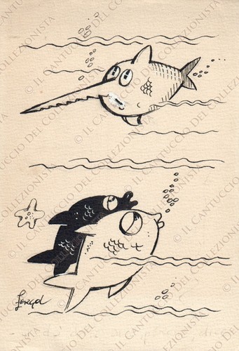 1950c trieste disegno artista - 1950c,