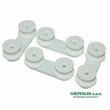 KIT DA 4 PEZZI SUPPORTI RUOTE LATERALI CESTO LAVASTOVIGLIE REX ELECTROLUX
