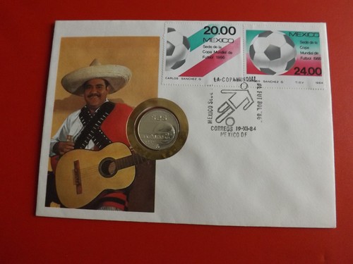 Numisbrief mexiko fußball wm - mexiko,