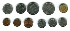AUSTRALIA - Lotto 11 monete diverse