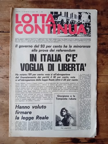 Giornale lotta continua - giornale,