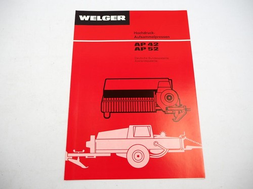 Brochure originale welger - brochure,