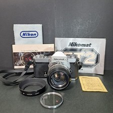 🐾【N MINT】Fotocamera reflex pellicola Nikkormat FT2 vintage + 【Ecc-】obiettivo 50 mm 1,4 dal Giappone