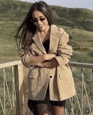 ZARA BLAZER 100% PELLE